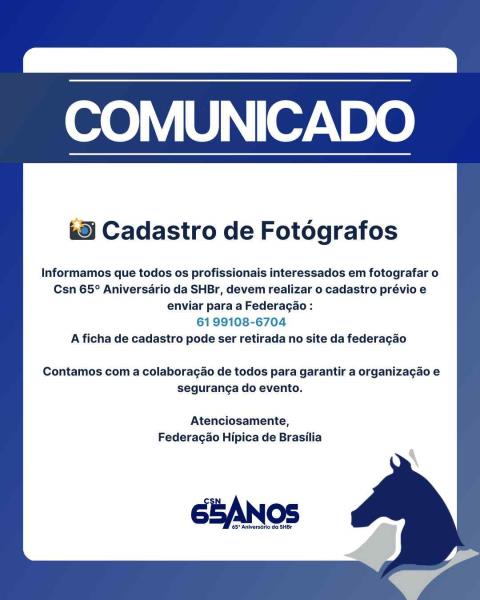 Cadastro de Fotógra