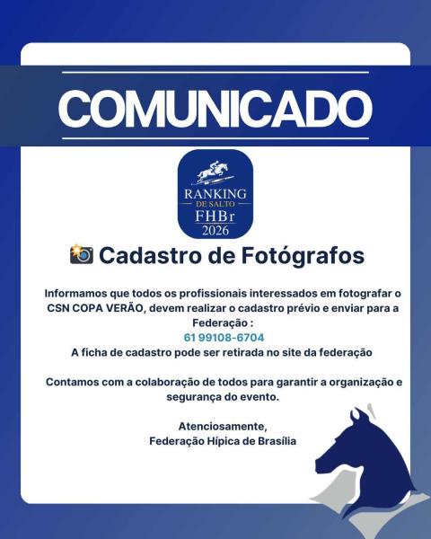 Cadastro de Fotogra