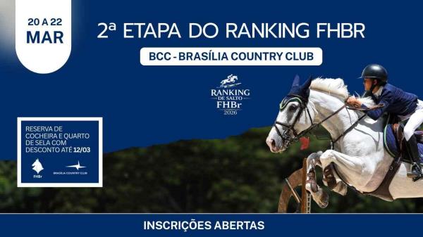 2ª Etapa do Ranking FHBr 2026
