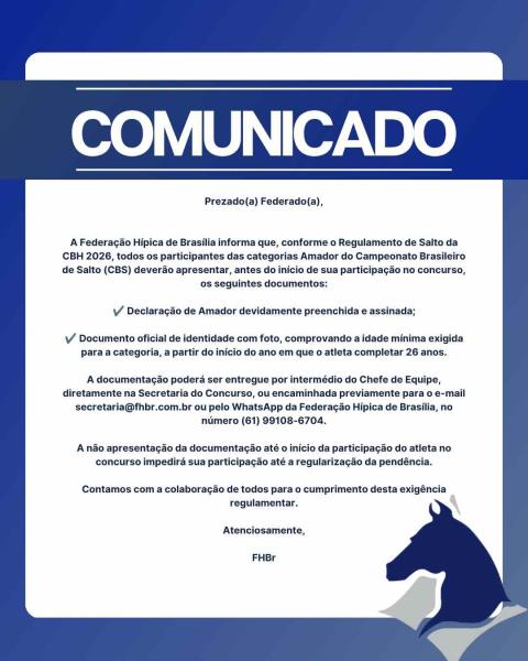 COMUNICADO OFICIAL